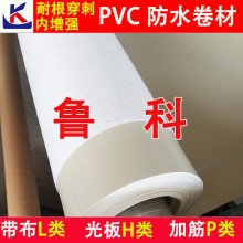 聚录乙烯PVC防水卷材耐穿刺内增强加筋带布光板外露型非外露型