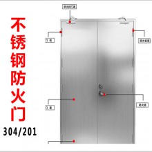 304不锈钢甲乙级防火门隔热子母钢质安全通道消防门厂家批发